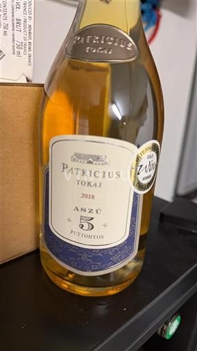Tokaj Nespecificat Patricius Aszú 5 Puttonyos 2018