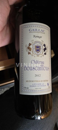 Sud-Vest Gaillac Château Bouscaillous 2012