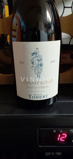 Burgundia Saint-Véran Domaine Thibert Champ Rond 2016