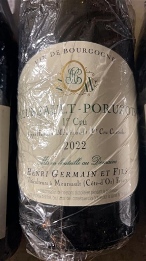 Burgundia Meursault Premier Cru Henri Germain et Fils Meursault-Poruzots 1er Cru 2022