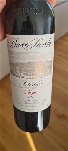 Piemonte Barolo Ceretto Bricco Rocche 2007