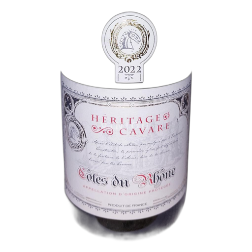 Valle del Ródano Côtes del Ródano Héritage Cavare 2022