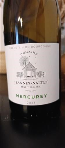 Burgundia Mercurey Domaine Jeannin-Naltet 2023
