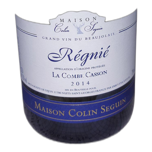 Beaujolais Régnié Maison Colin Seguin La Combe Casson 2014