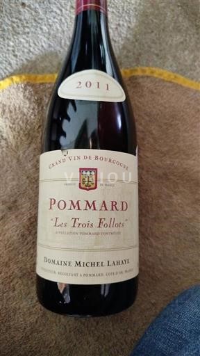 Burgundi Pommard Domaine Michel Lahaye Les Trois Follots 2011