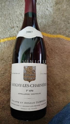 Burgundia Savigny-lès-beaune Premier Cru Philippe et Arnaud Dubreuil Savigny-les-Charnières 2007