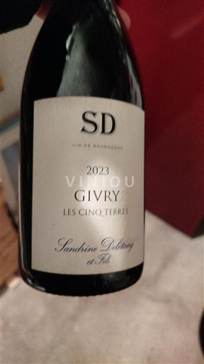 Burgundia Givry Sandrine Deliunay et Fils Les Cinq Terres 2023
