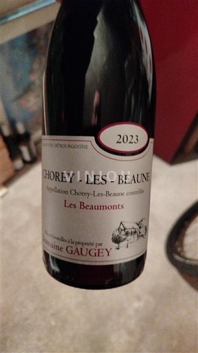 Vini Rouge sec Les Beaumonts Domaine Gaugey 2023 Francia Borgogna Chorey-lès-Beaune AOC