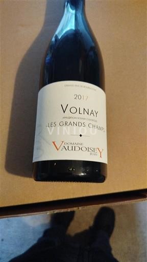 Bourgogne Volnay Château Vaudoisey Les Grands Champs 2017