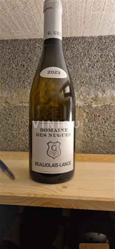 Vina Blanc demi-sec Beaujolais-Lancié Domaine Nugues 2023 Francija Beaujolais AOC