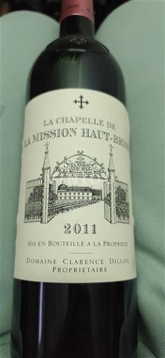 Bordeaux Pessac-Léognan Domaine Clarence Dillon La chapelle de la mission haut brion 2011