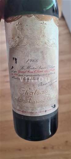 Burdeos Pauillac Grand Cru Château Mouton Rothschild 1966
