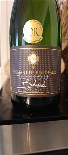 Bordeaux Crémant de Bordeaux Château Balard Nemilésimat