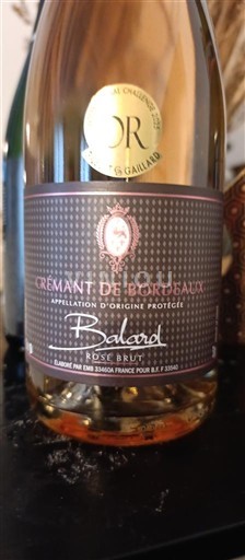 Bordeaux Crémant de Bordeaux Château Balard Rosé Brut Nemilésimat