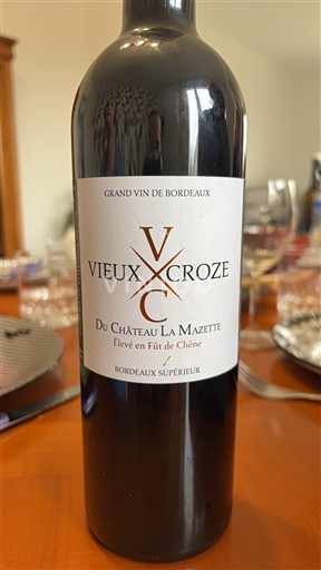 Bordeaux Bordeaux superior Château La Mazette Vieux Croze 2022