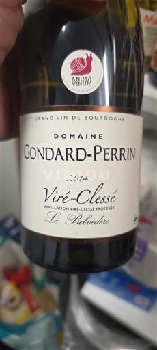 Burgundia Viré-clessé Domaine Gondard-Perrin Le Belvédère 2014