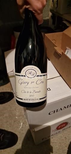 Burgundia Givry Premier Cru René Bourgeon Clos de la Baraude 2017