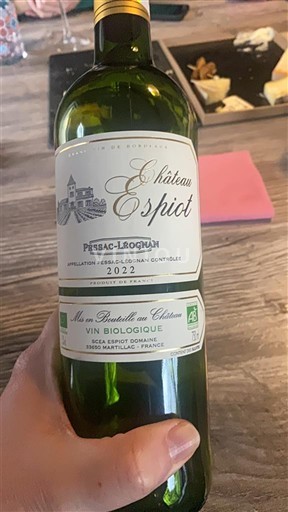 Bordeaux Pessac-Léognan Château Espiot 2022