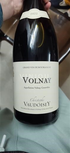 Burgundia Volnay Christophe Vaudoisey 2022