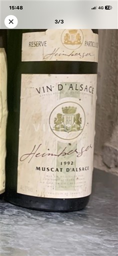 Alsace Määrittelemätön Heimburger Réserve Particulière 1992