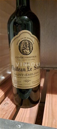 Bordeaux Saint-Émilion Château Le Sable Prestige 2004