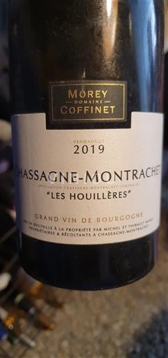 Viner Blanc sec Les Houillères Domaine Morey-Coffinet 2019 Frankrike Burgund Chassagne-Montrachet AOC