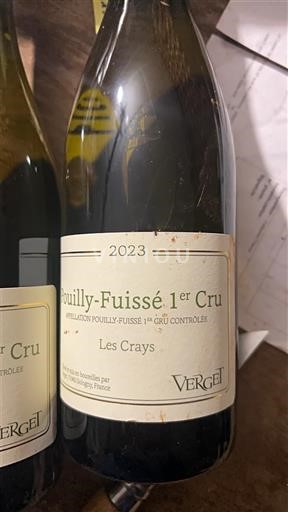 Bourgondië Pouilly-fuissé Premier Cru Verget Les Crays 2023