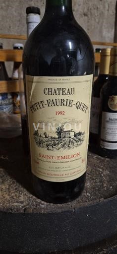Bordeaux Saint-Émilion Château Petit-Faurie-Quet 1992