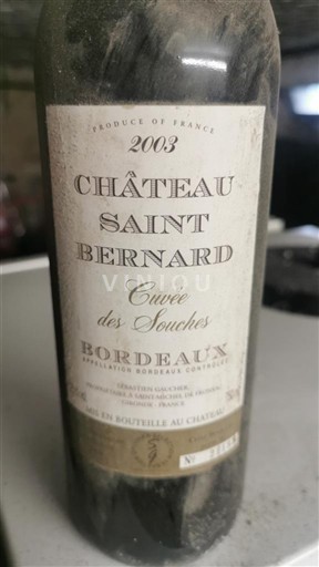 Bordeaux Château Saint-Bernard des Souches 2003