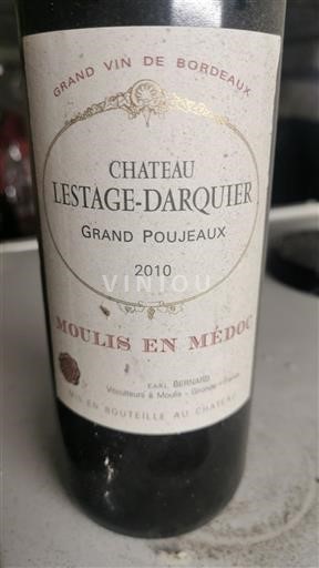 Bordeaux Moulis-en-Médoc Château Lestage-Darquier Grand Poujeaux 2010