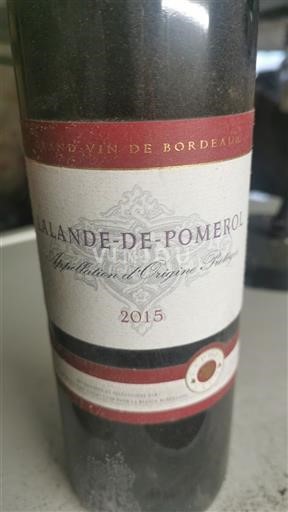 Bordeaux Lalande-de-Pomerol Château Château 2015