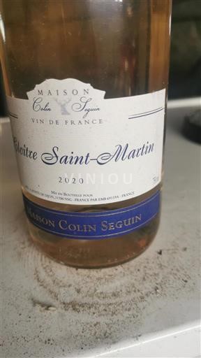 Burgundia Maison Colin Seguin Saint-Martin 2020