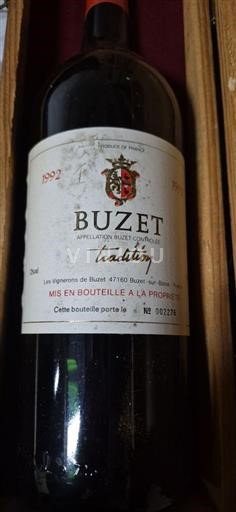 Sud-Vest Buzet Les Vignerons de Buzet Tradition 1992