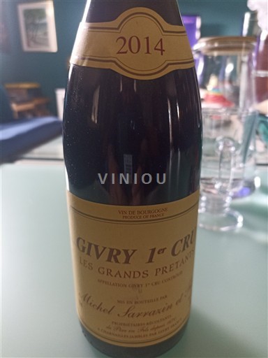 Burgundia Nespecificat Premier Cru Michel Sarrazin et Fils Les Grands Prétans 2014