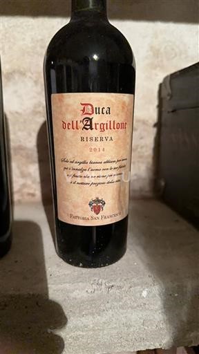 Calabria Cirò Fattoria San Francesco Duca dell'Argillone Riserva 2014