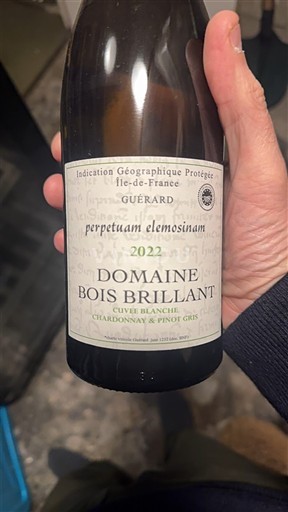 Île-de-France Domaine Bois Brillant perpetuam elemosinam 2022