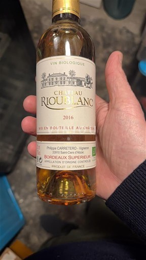 Bordeaux Bordeaux superior Château Rioublanc 2016