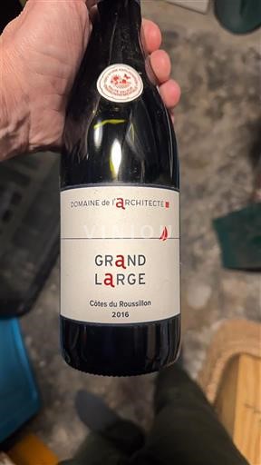 Roussillon Côtes do Roussillon Domaine L'Architecte Grand Large 2016