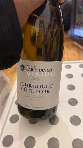 Burgundia Bourgogne Côte d'Or Domaine Caire-Deveze Les Temolettes 2023