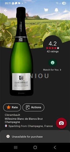 Champagne Șampanie Clerambault Millésime Blanc de Blancs Brut 2021