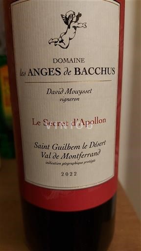 Languedoc Nespecificat Domaine Les Anges de Bacchus Le Secret d'Apollon 2022