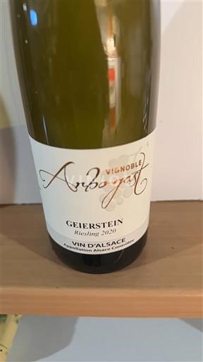 Alsacia Vignoble Arbogast Geierstein 2020