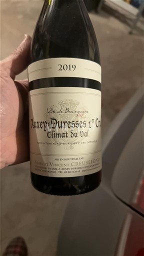 Burgundia Auxey-duresses Premier Cru Albert Vincent Cru Lejeune Climat du Val 2019