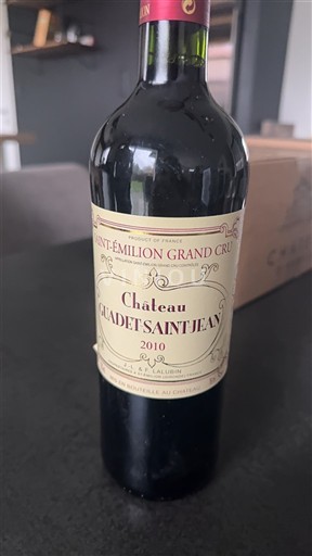 Burdeos Saint-Émilion Gran Cru Grand Cru Château Cadet Saint-Jean 2010