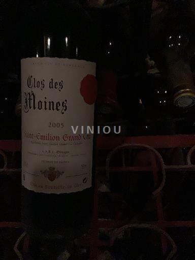 Bordeaux Saint-Émilion Grand Cru Grand Cru Clos des Moines 2005
