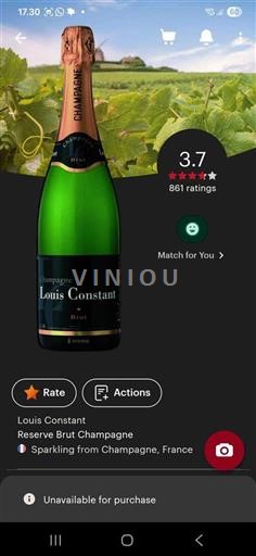 Champagne Șampanie Louis Constant Réserve Brut Nemilésimat