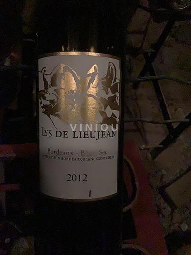 Bordeaux Bordeaux alb Lys de Lieujean 2012