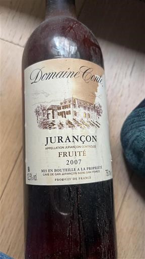 Sudoeste Jurançon Domaine Comte Fruité 2007