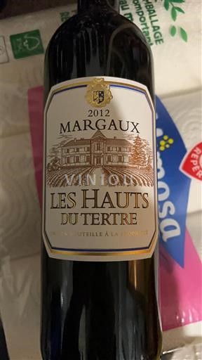 Бордо Марго Château Tertre Les Hauts du Tertre 2012