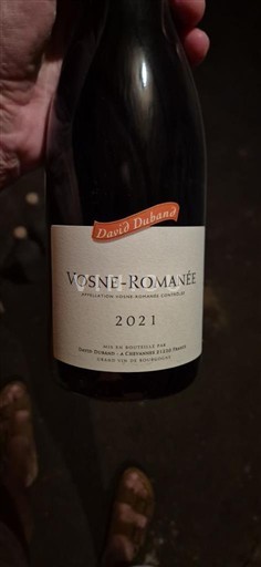 Burgundia Vosne-Romanée David Duband 2021